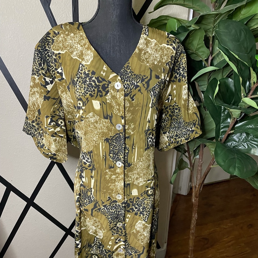 Voir Collection Vintage Animal Print Dress